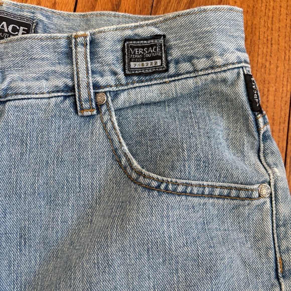 Versace Jeans Couture Men's Denim Pants Size 30” Light Wash, Medusa Head - Picture 5 of 15